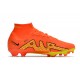 Nike Air Zoom Mercurial Superfly IX Elite FG High Orange Yellow Women/Men Football Boots