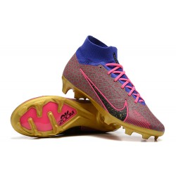 Nike Air Zoom Mercurial Superfly IX Elite FG High Peach Gold Women/Men Football Boots