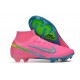 Nike Air Zoom Mercurial Superfly IX Elite FG High Pink Turqoise Women/Men Football Boots