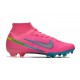 Nike Air Zoom Mercurial Superfly IX Elite FG High Pink Turqoise Women/Men Football Boots