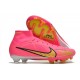 Nike Air Zoom Mercurial Superfly IX Elite FG High Pink Yellow Women/Men Football Boots