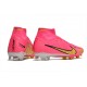 Nike Air Zoom Mercurial Superfly IX Elite FG High Pink Yellow Women/Men Football Boots