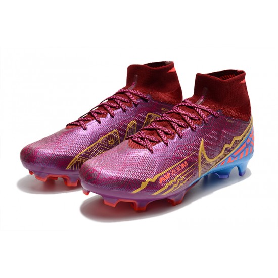 Nike Air Zoom Mercurial Superfly IX Elite FG High Purple Women/Men Football Boots