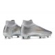 Nike Air Zoom Mercurial Superfly IX Elite FG High Silver Women/Men Football Boots