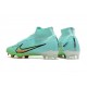 Nike Air Zoom Mercurial Superfly IX Elite FG High Turqoise Green Women/Men Football Boots