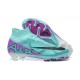 Nike Air Zoom Mercurial Superfly IX Elite FG High Turqoise Purple Women/Men Football Boots