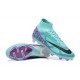 Nike Air Zoom Mercurial Superfly IX Elite FG High Turqoise Purple Women/Men Football Boots