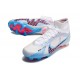 Nike Air Zoom Mercurial Superfly IX Elite FG High White Blue Pink Women/Men Football Boots