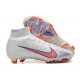 Nike Air Zoom Mercurial Superfly IX Elite FG High White Mauve Women/Men Football Boots