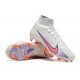 Nike Air Zoom Mercurial Superfly IX Elite FG High White Mauve Women/Men Football Boots