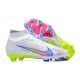 Nike Air Zoom Mercurial Superfly IX Elite FG High White Multi Women/Men Football Boots