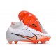 Nike Air Zoom Mercurial Superfly IX Elite FG High White Orange Women/Men Football Boots