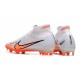 Nike Air Zoom Mercurial Superfly IX Elite FG High White Orange Women/Men Football Boots