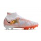 Nike Air Zoom Mercurial Superfly IX Elite FG High White Orange Yellow Women/Men Football Boots