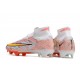 Nike Air Zoom Mercurial Superfly IX Elite FG High White Orange Yellow Women/Men Football Boots