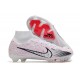 Nike Air Zoom Mercurial Superfly IX Elite FG High White Pink Women/Men Football Boots