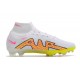 Nike Air Zoom Mercurial Superfly IX Elite FG High White Pink Yellow Women/Men Football Boots