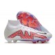 Nike Air Zoom Mercurial Superfly IX Elite FG High White Purple Pink Women/Men Football Boots