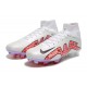 Nike Air Zoom Mercurial Superfly IX Elite FG High White Purple Pink Women/Men Football Boots