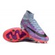 Nike Air Zoom Mercurial Superfly IX Elite SG High Purple Grey Men Football Boots