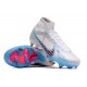 Nike Air Zoom Mercurial Superfly IX Elite SG High White Blue Pink Men Football Boots