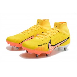 Nike Air Zoom Mercurial Superfly IX Elite SG High Yellow Men Football Boots