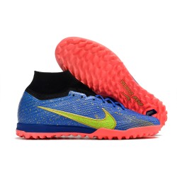 Nike Air Zoom Mercurial Superfly IX Elite TF High Black Blue Pink Women/Men Football Boots