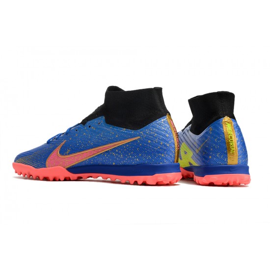 Nike Air Zoom Mercurial Superfly IX Elite TF High Black Blue Pink Women/Men Football Boots