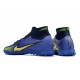 Nike Air Zoom Mercurial Superfly IX Elite TF High Black Blue Women/Men Football Boots