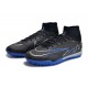 Nike Air Zoom Mercurial Superfly IX Elite TF High Black Dark Blue Women/Men Football Boots