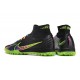 Nike Air Zoom Mercurial Superfly IX Elite TF High Black Green Women/Men Football Boots