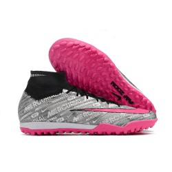Nike Air Zoom Mercurial Superfly IX Elite TF High Black Grey Pink Women/Men Football Boots