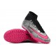 Nike Air Zoom Mercurial Superfly IX Elite TF High Black Grey Pink Women/Men Football Boots