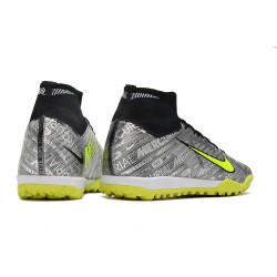 Nike Air Zoom Mercurial Superfly IX Elite TF High Black Grey Yellow Women/Men Football Boots