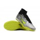 Nike Air Zoom Mercurial Superfly IX Elite TF High Black Grey Yellow Women/Men Football Boots