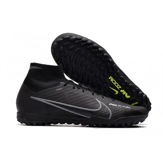 Nike Air Zoom Mercurial Superfly IX Elite TF High Black Women/Men Football Boots