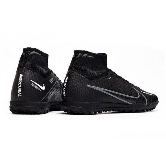 Nike Air Zoom Mercurial Superfly IX Elite TF High Black Women/Men Football Boots