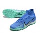 Nike Air Zoom Mercurial Superfly IX Elite TF High Blue Turqoise Women/Men Football Boots