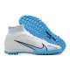 Nike Air Zoom Mercurial Superfly IX Elite TF High Blue White Men Football Boots