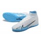 Nike Air Zoom Mercurial Superfly IX Elite TF High Blue White Men Football Boots