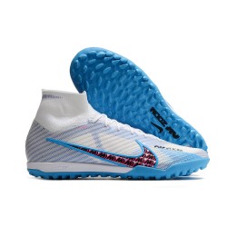 Nike Air Zoom Mercurial Superfly IX Elite TF High Blue White Purple Women/Men Football Boots