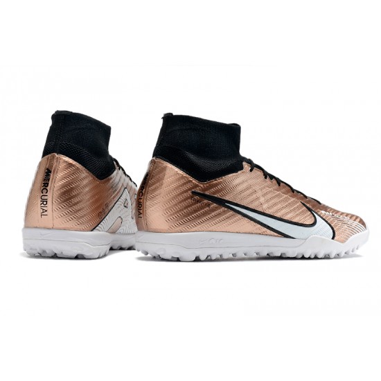 Nike Air Zoom Mercurial Superfly IX Elite TF High Brown Black Women/Men Football Boots