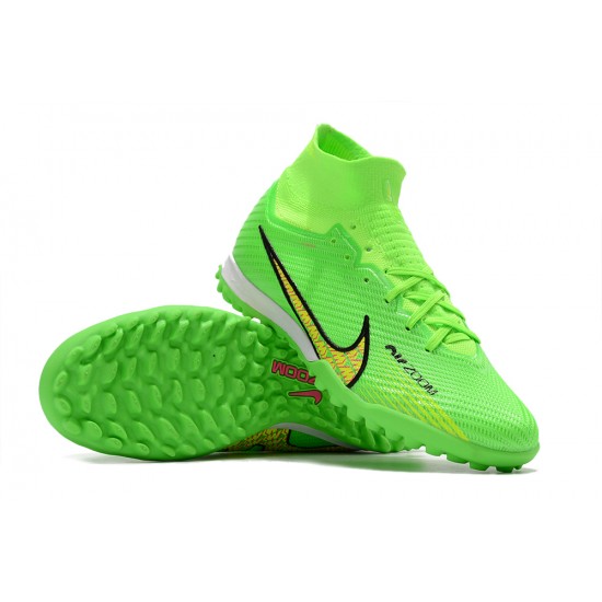 Nike Air Zoom Mercurial Superfly IX Elite TF High Green Women/Men Football Boots