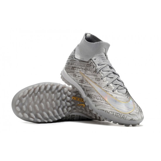 Nike Air Zoom Mercurial Superfly IX Elite TF High Grey Women/Men Football Boots