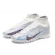 Nike Air Zoom Mercurial Superfly IX Elite TF High Lilac White Men Football Boots