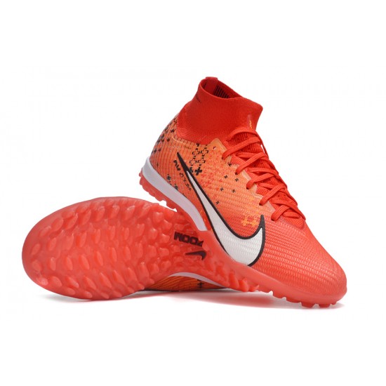 Nike Air Zoom Mercurial Superfly IX Elite TF High Orange Red Women/Men Football Boots