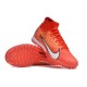 Nike Air Zoom Mercurial Superfly IX Elite TF High Orange Red Women/Men Football Boots