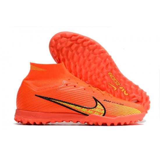 Nike Air Zoom Mercurial Superfly IX Elite TF High Orange Women/Men Football Boots