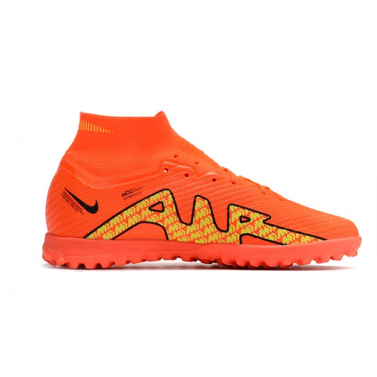 Nike Air Zoom Mercurial Superfly IX Elite TF High Orange Women/Men Football Boots