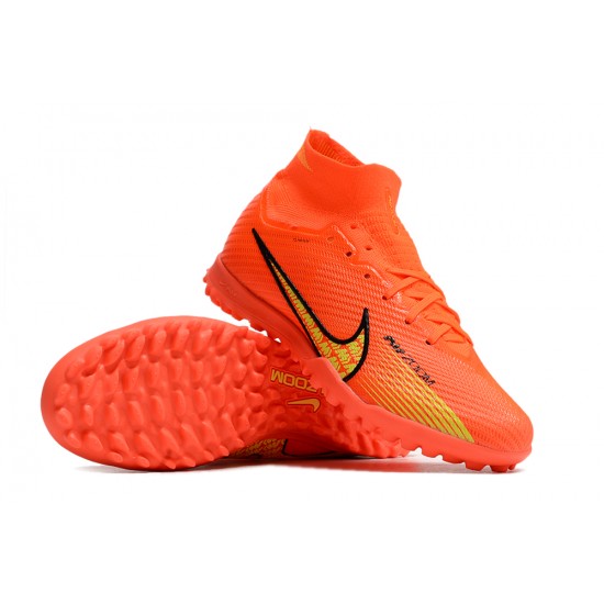 Nike Air Zoom Mercurial Superfly IX Elite TF High Orange Women/Men Football Boots